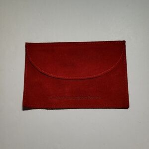 Red Suede Pouch